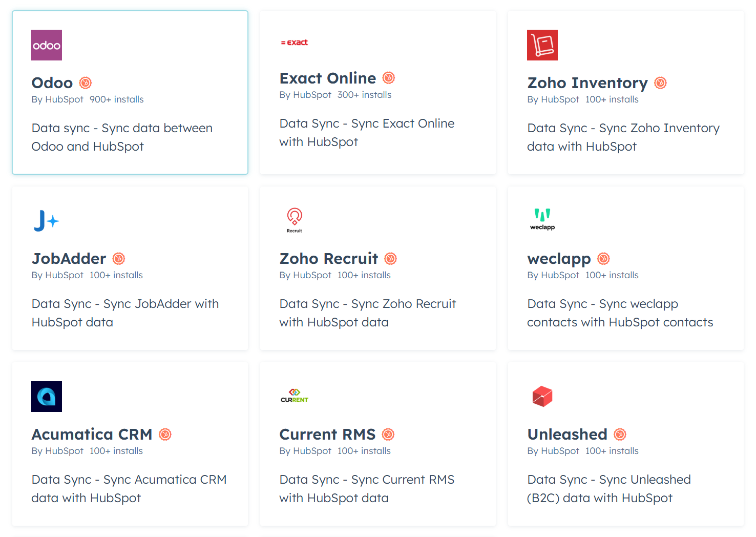 Marketplace integrations