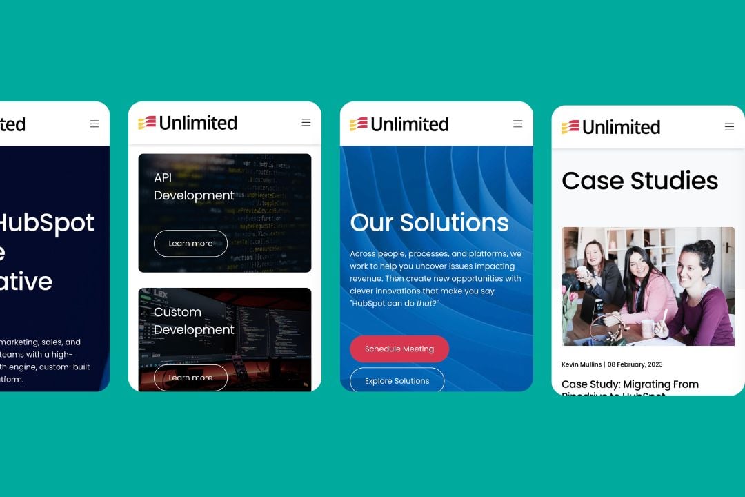 Unlimited CMS Case Study - Mobile Responsive