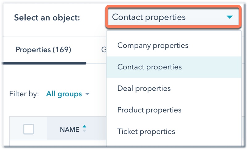 select-an-object-properties